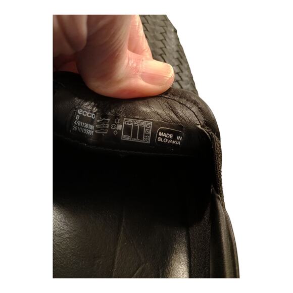 ECCO Soft Woven Leather Loafers Shoes Womens Slip on Fashion Sneakers Size 9 - Picture 10 of 10